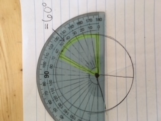 Use a protractor to find the measure of each angle in the circle. My teacher didnt-example-2