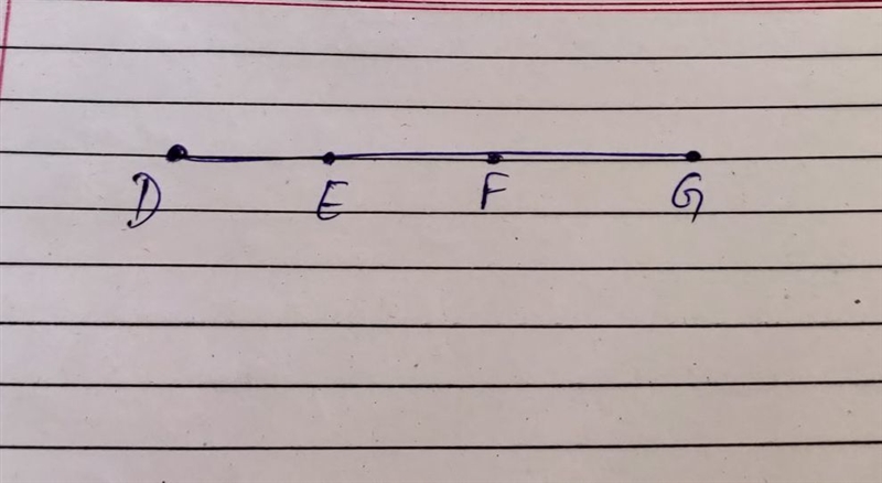 Drag a reason to each box to complete the proof. Given: DF=EG segment D G with points-example-1