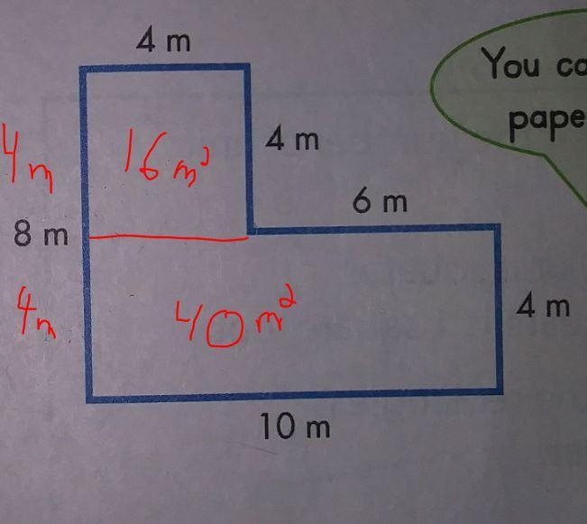 Rubin drew this diagram of his garden.how can you dividethe shape to find the area-example-1