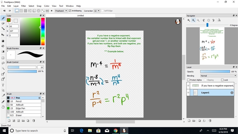 Im having trouble remembering what we do with negative exponents-example-2