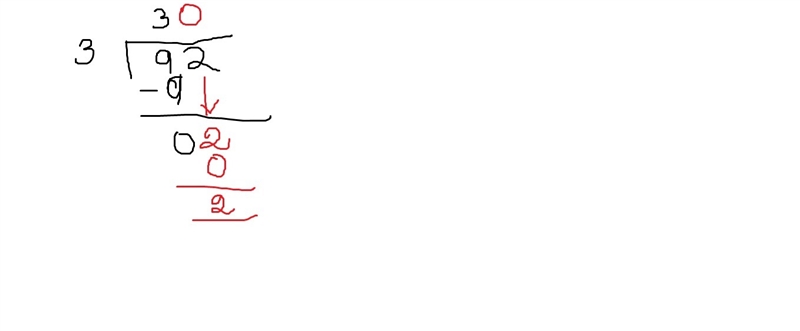 How many times does 3 go into 92-example-1