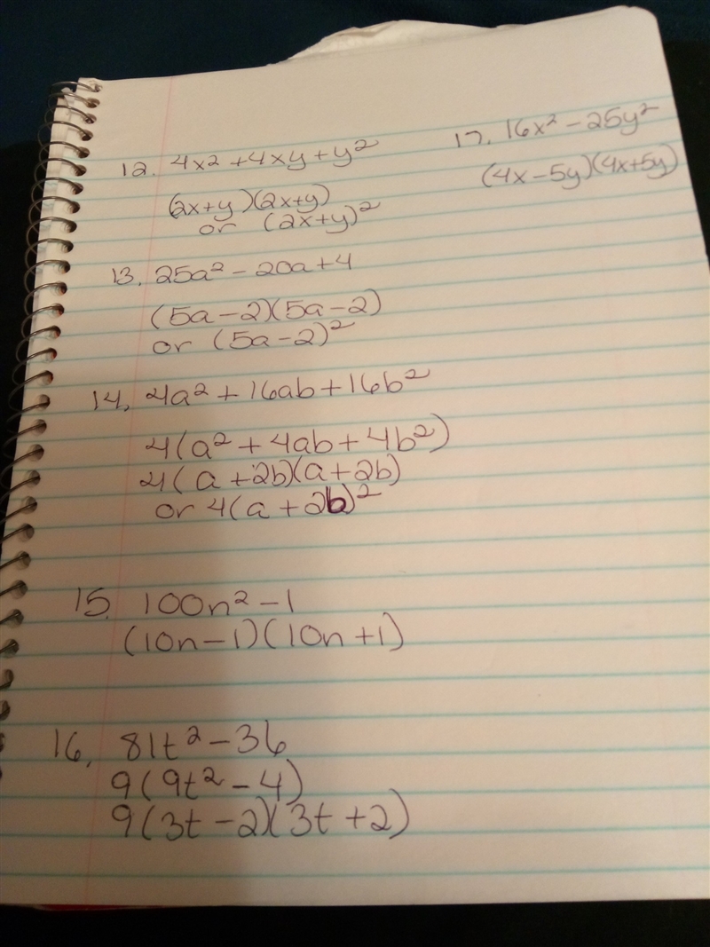 I need to factor each polynomial completely and show my work. 12-17 I need help solving-example-1