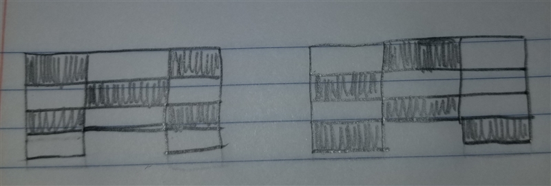 1)Label what fraction of the figure is shaded. Then, circle the fractions that are-example-1