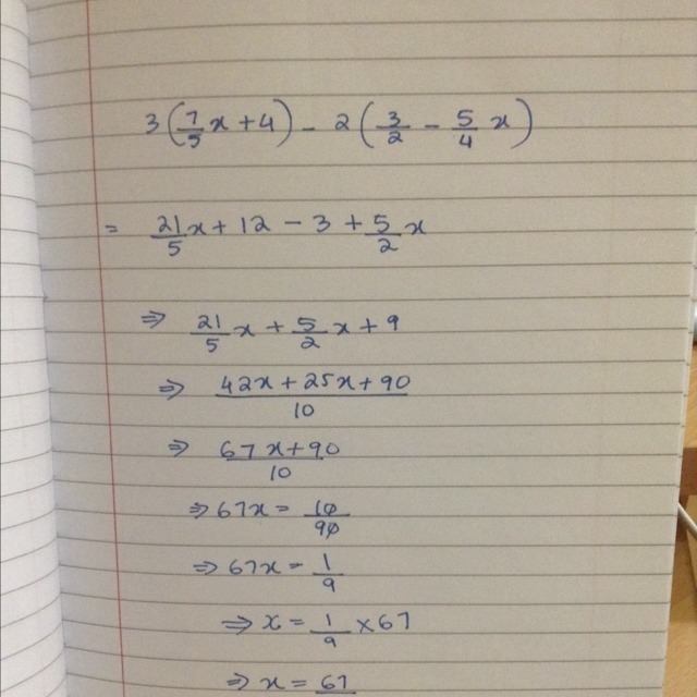 3(7/5x+4)-2(3/2-5/4x)-example-1