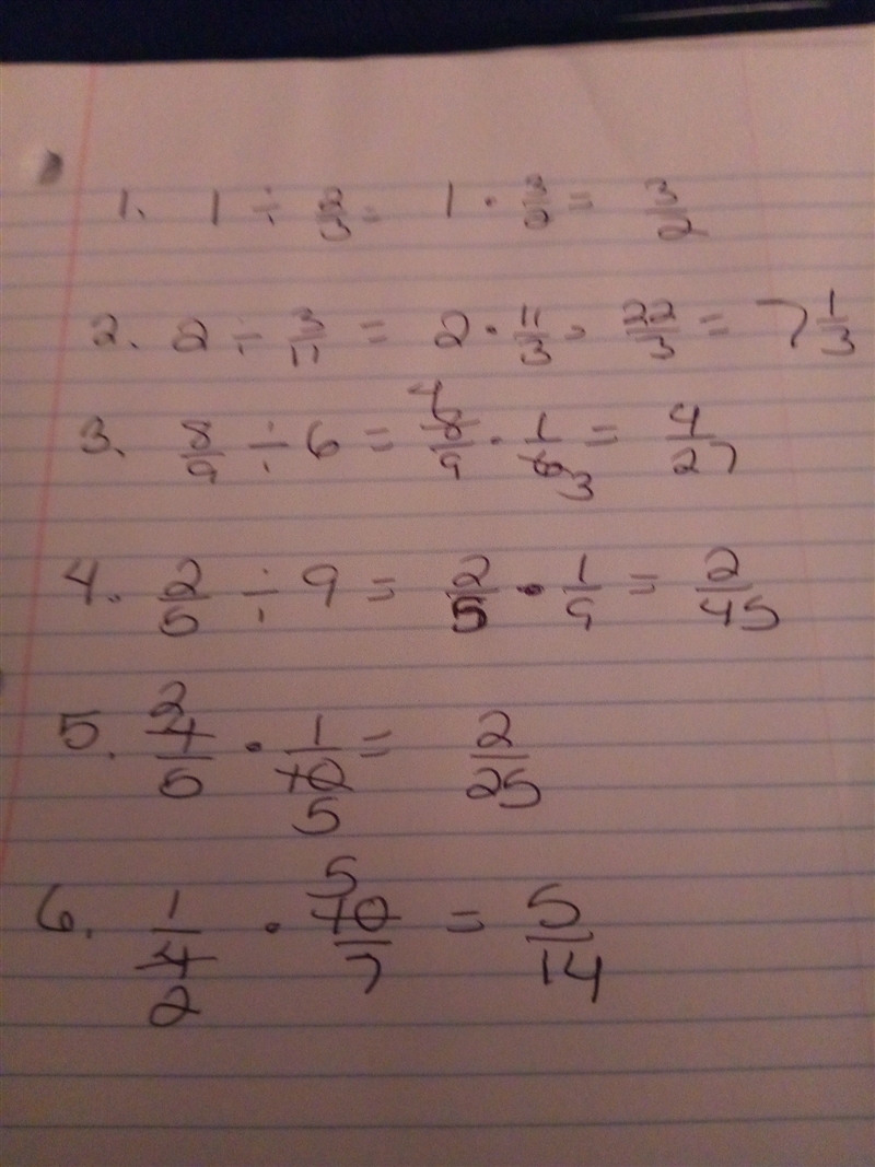 simplify the following questions 1. 1 over 2/3 =? |2. 2 over 3/11=??? |3. 8/9 over-example-1