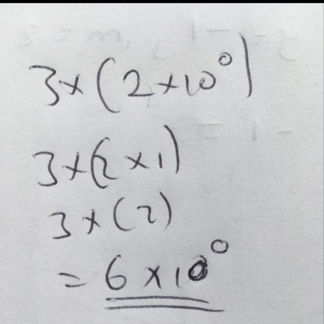 How to write this in scientific notation 3×(2×10^0)-example-1