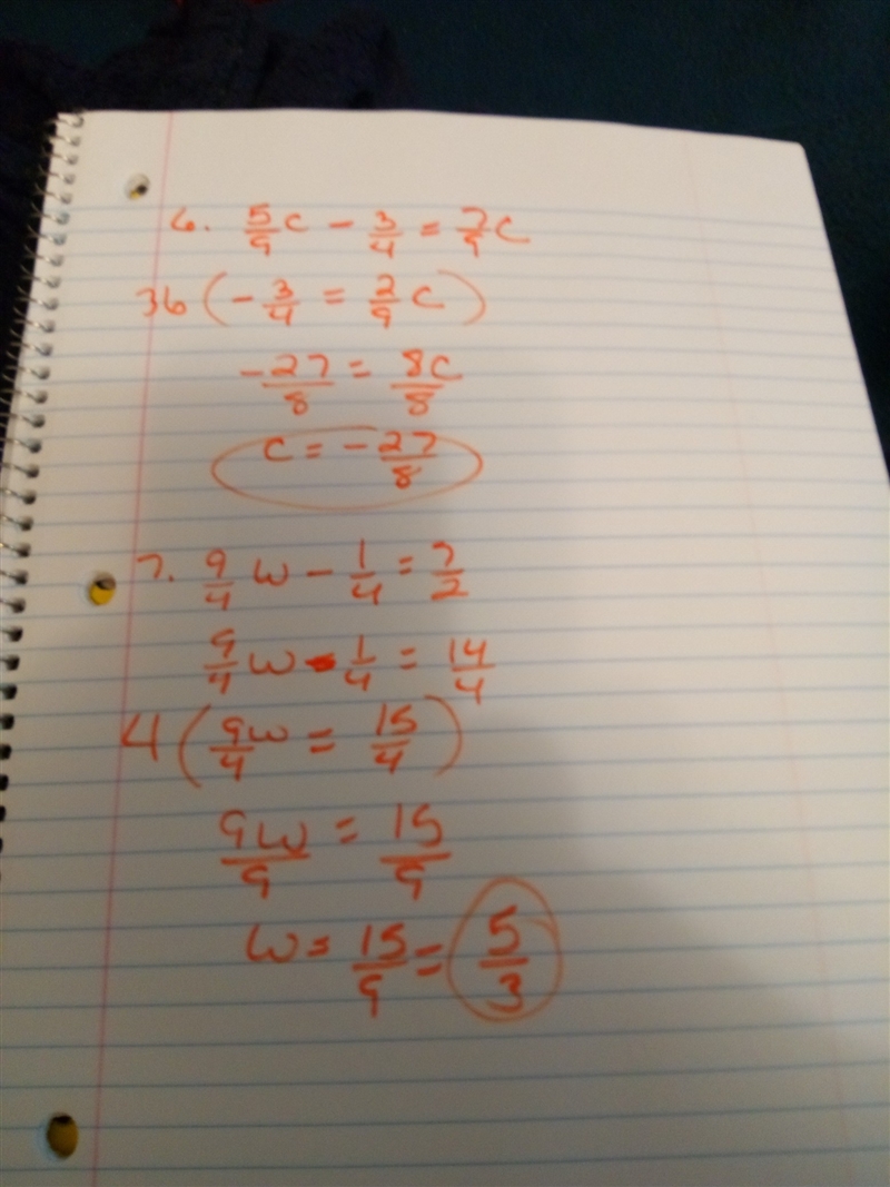 This is the rest of those 2 step equations with fractions teacher didnt help and taking-example-2