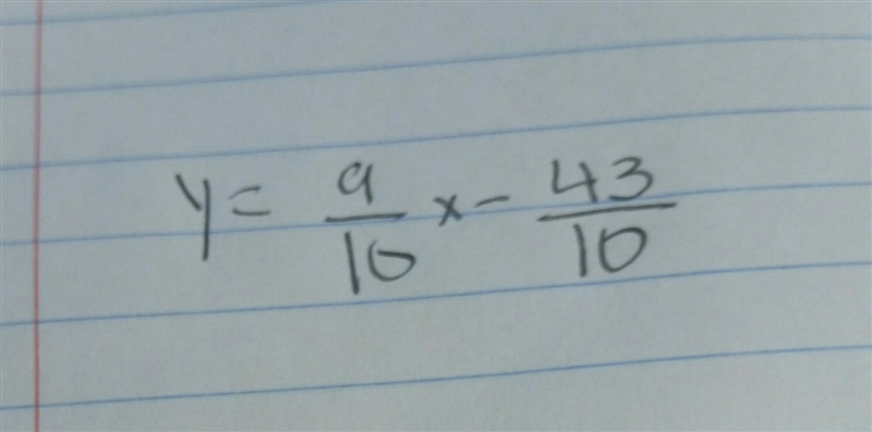 Can someone please help me out with this question? y+7=9/10(x+3)-example-1