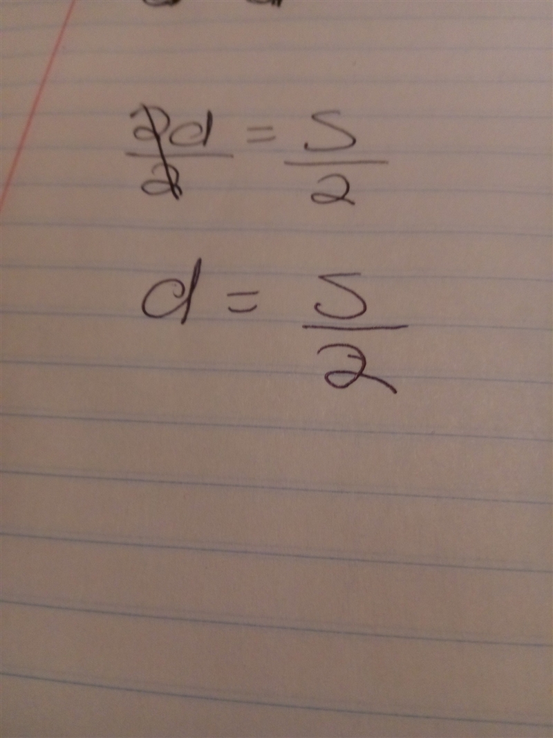 S= 2d Solved for d —— T-example-1