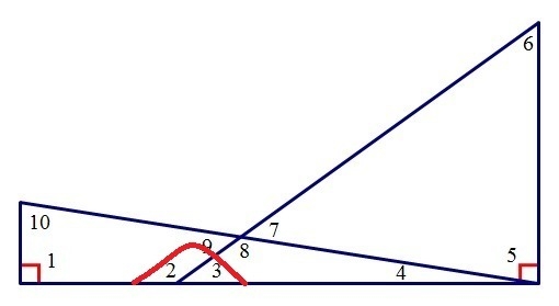 Name 2 angles that form a linear pair in the diagram. a. <4 and <5 b.<7 and-example-1