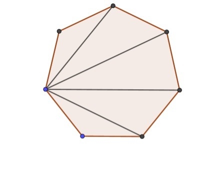 How many degrees are each angle of a regular 7 sided shape?-example-1