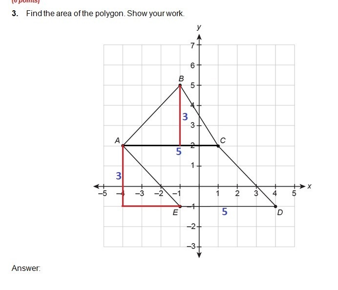 Find the area of the polygon. show your work-example-1