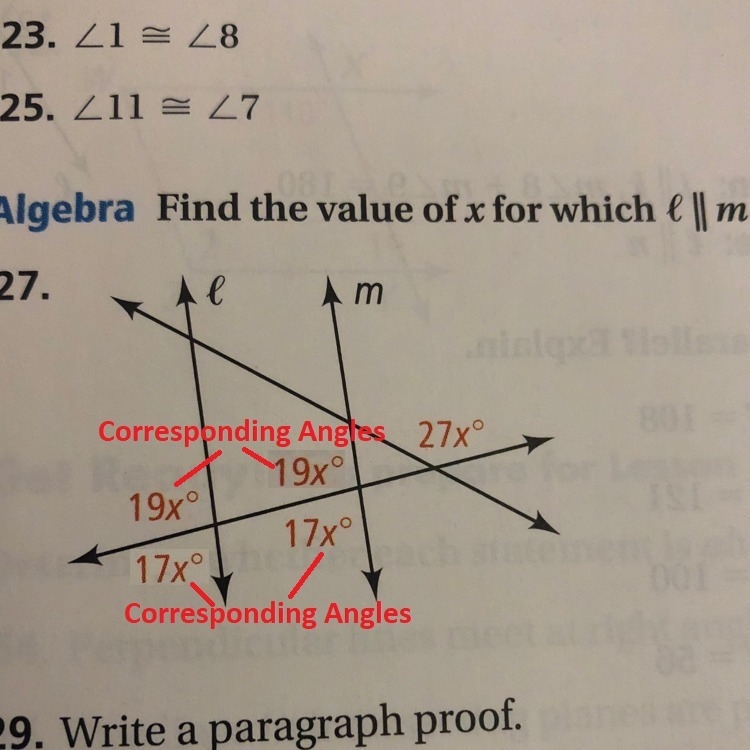 I know the answer is x=5 but how do I find it?-example-1