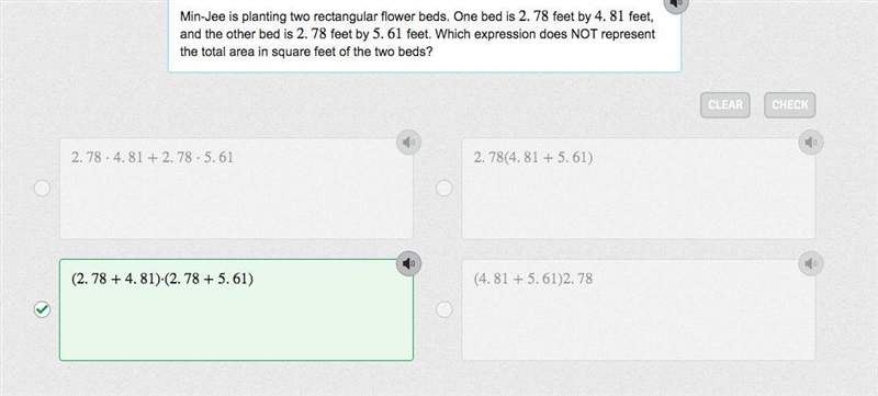 Min-Jee is planting two rectangular flower beds. One bed is 2.78feet by 4.81feet, and-example-1