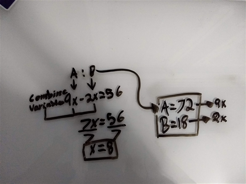 A-B=56 A:B is equivalent to 9:2-example-1