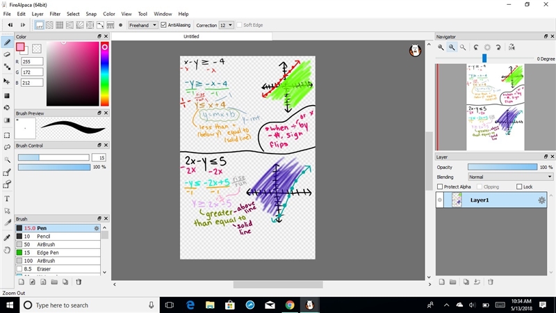 X – y ≥ -4. 2x – y ≤ 5. 2y + x > 1-example-1