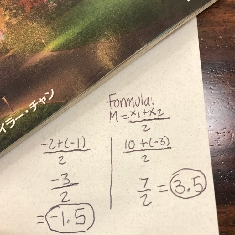 What’s the midpoint of (10, -3) and (-2, -1)-example-1