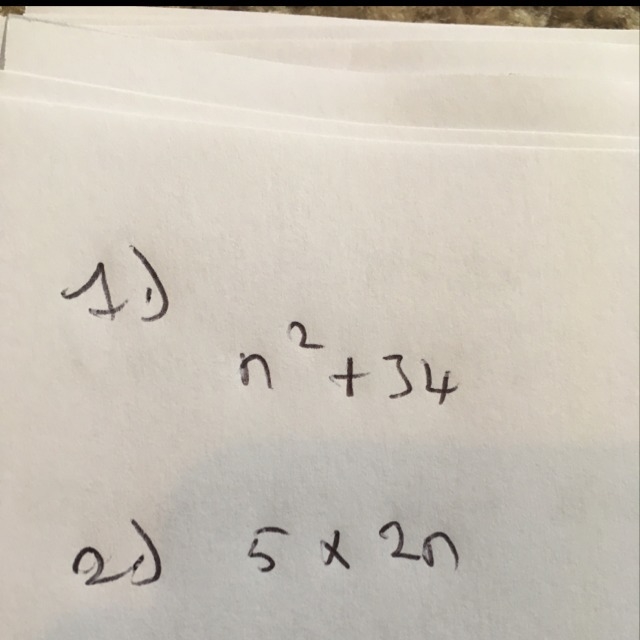 Write an algebraic expression for each verbal expression 1. the sum of the square-example-1