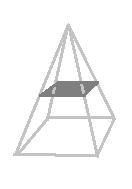 A slice is made parallel to the base of a right rectangular pyramid. What is the shape-example-1