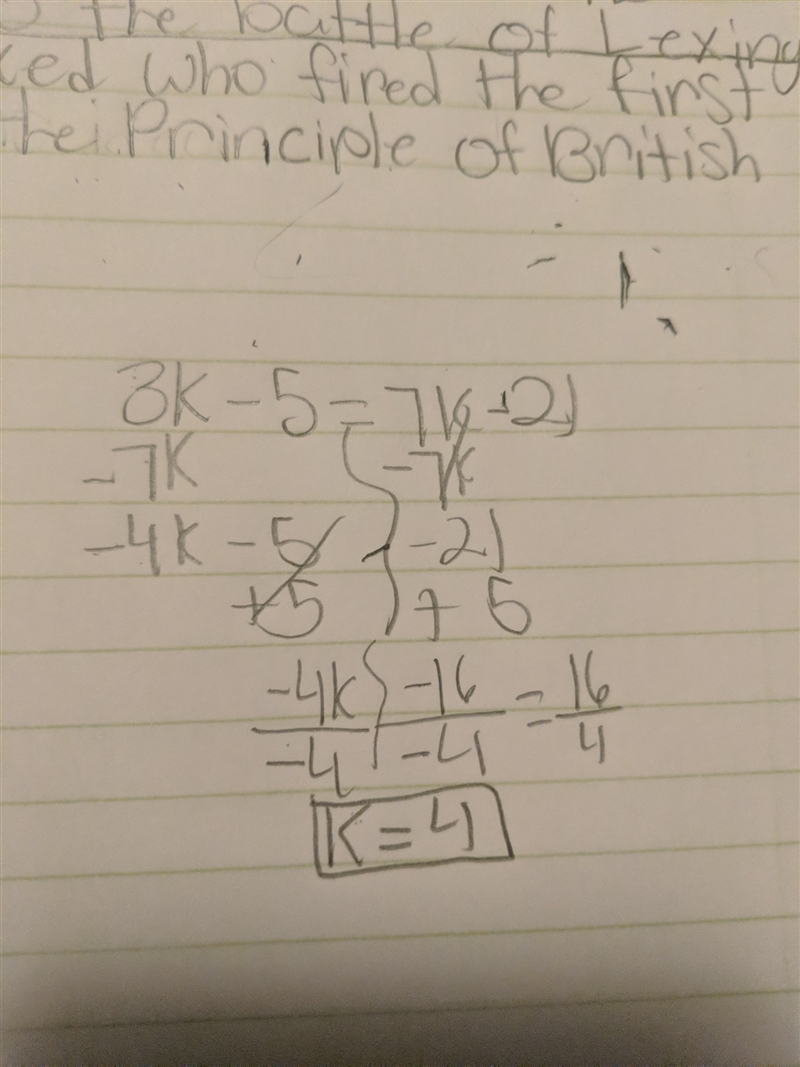 Solve equation for k-example-1