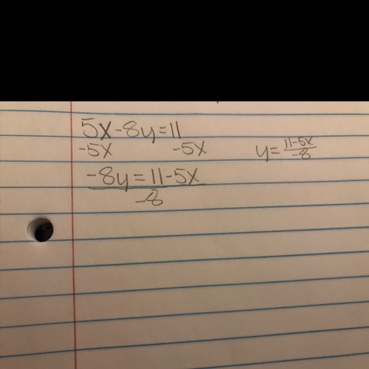 Solve 5x-8y=11 for y-example-1