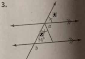 For exercises 1-3, use your conjectures to find each angle measure-example-1