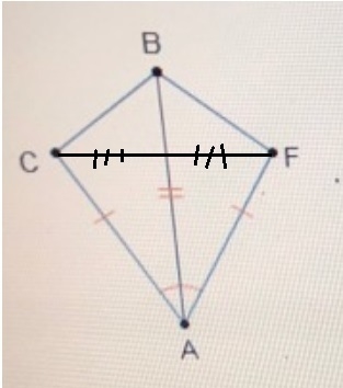 Which rigid transformation would map ABC to ABF? A) a rotation about point A B) a-example-1