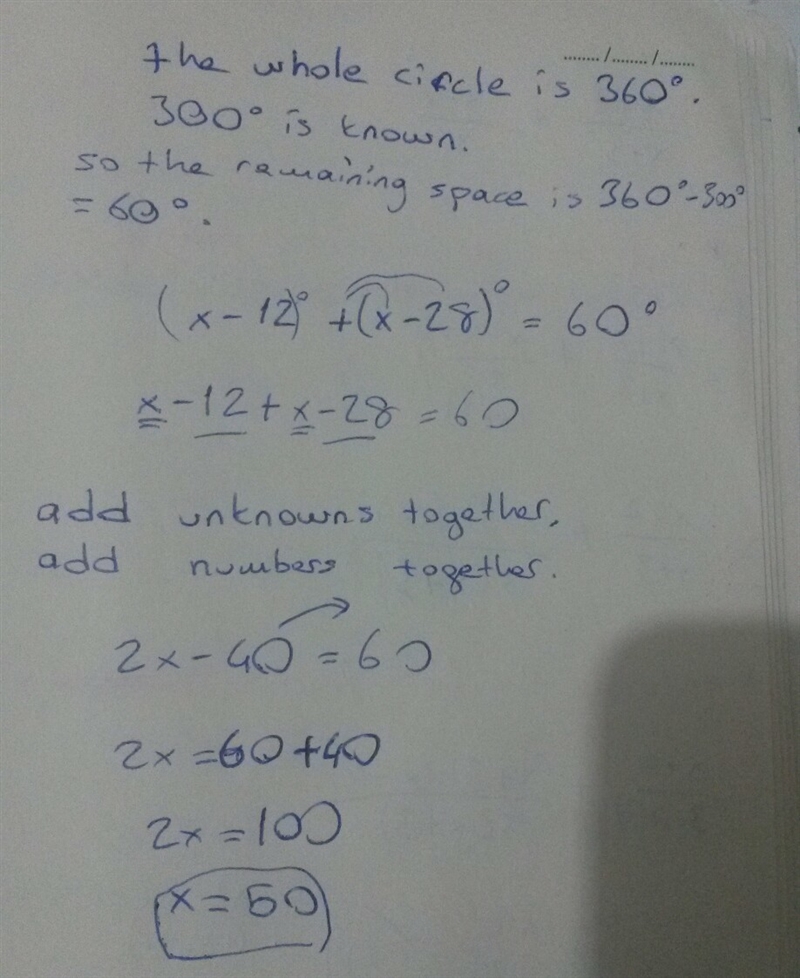 How do i find the value of x?-example-1