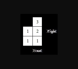 NEED HELP FAST PLEASE!! Draw the base plan for the set of stacked cubes, assume the-example-1