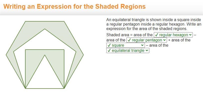 an equilateral triangle is shown inside a square inside a regular pentagon inside-example-1