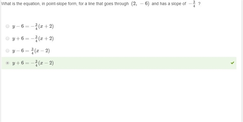 Plot the line for the equation on the graph. 15PTS!!! y−4=−14(x−5)-example-1