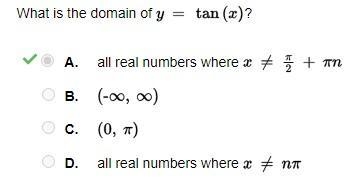 What is the domain of y = tan x?-example-1