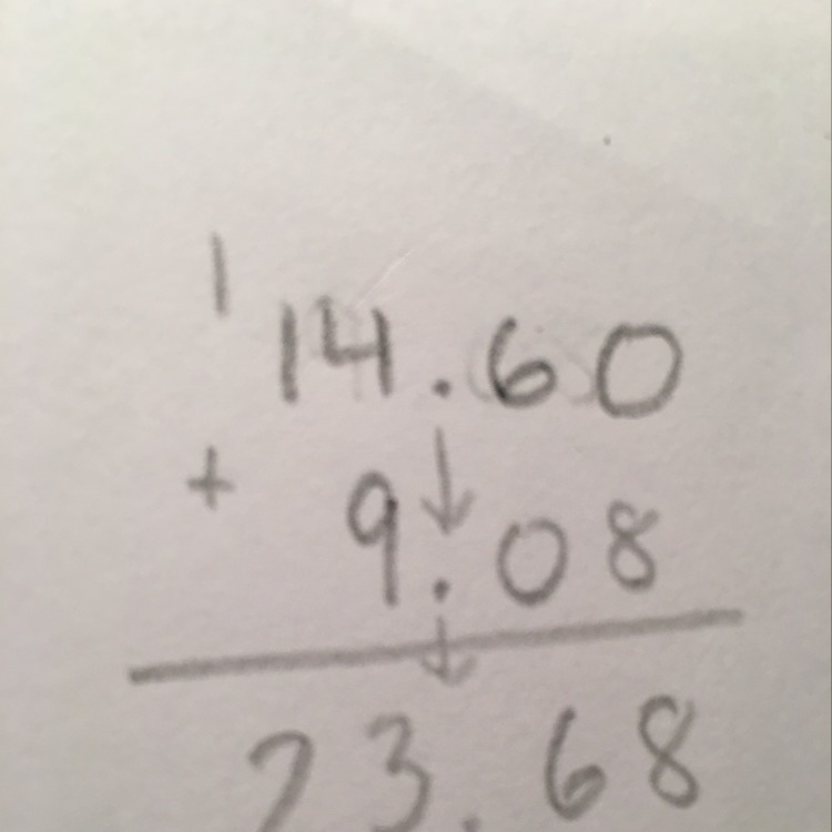 How do u solve 9.08 + 14.6-example-1