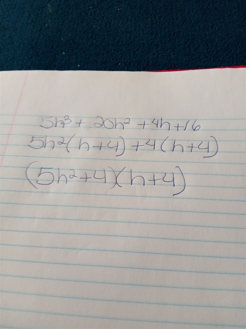 ￼ Find the GCF of the first two terms and the GCF of the last two terms of the polynomial-example-1