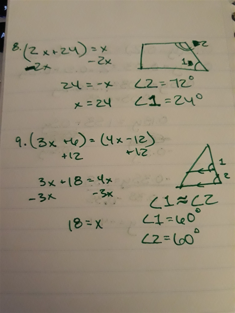 Find the value of x. Then find the measure of each label length.-example-1