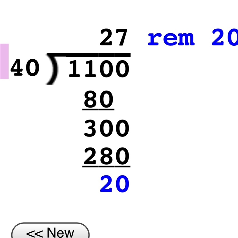 1100 divided 40 long division-example-1