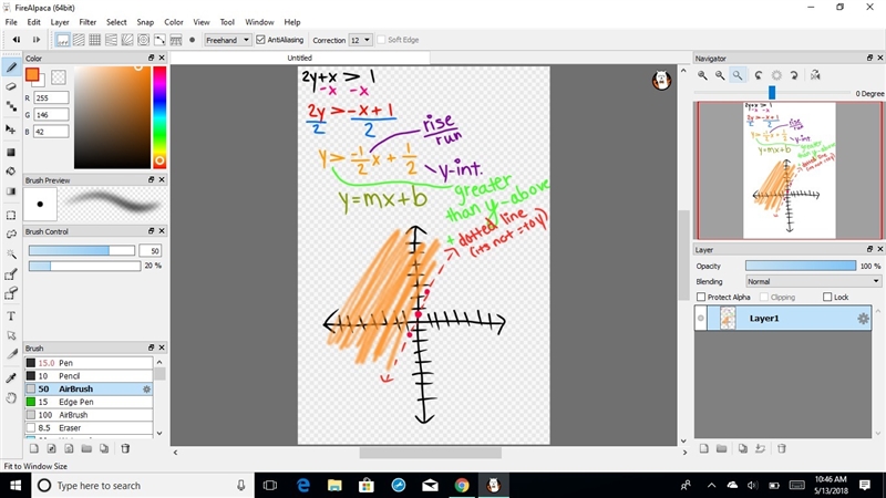 X – y ≥ -4. 2x – y ≤ 5. 2y + x > 1-example-2