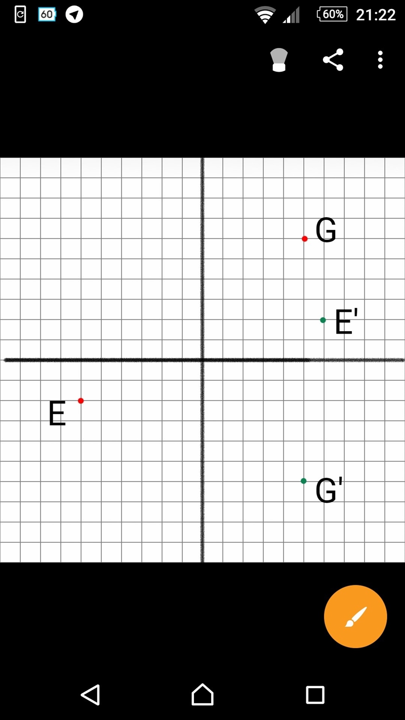 Graph each point. Then, rotate it to the given number of degrees about the origin-example-1