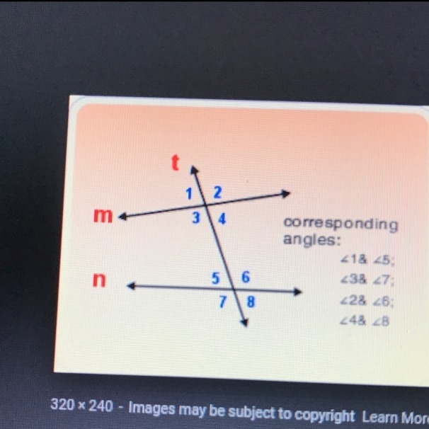 Which angles are corresponding angles?-example-1