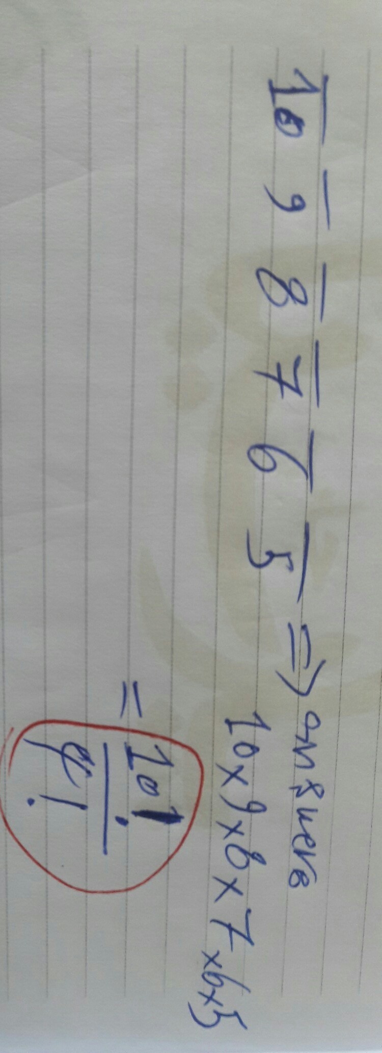 Your answer is incorrect. Suppose that a "code" consists of 6 digits, none-example-1