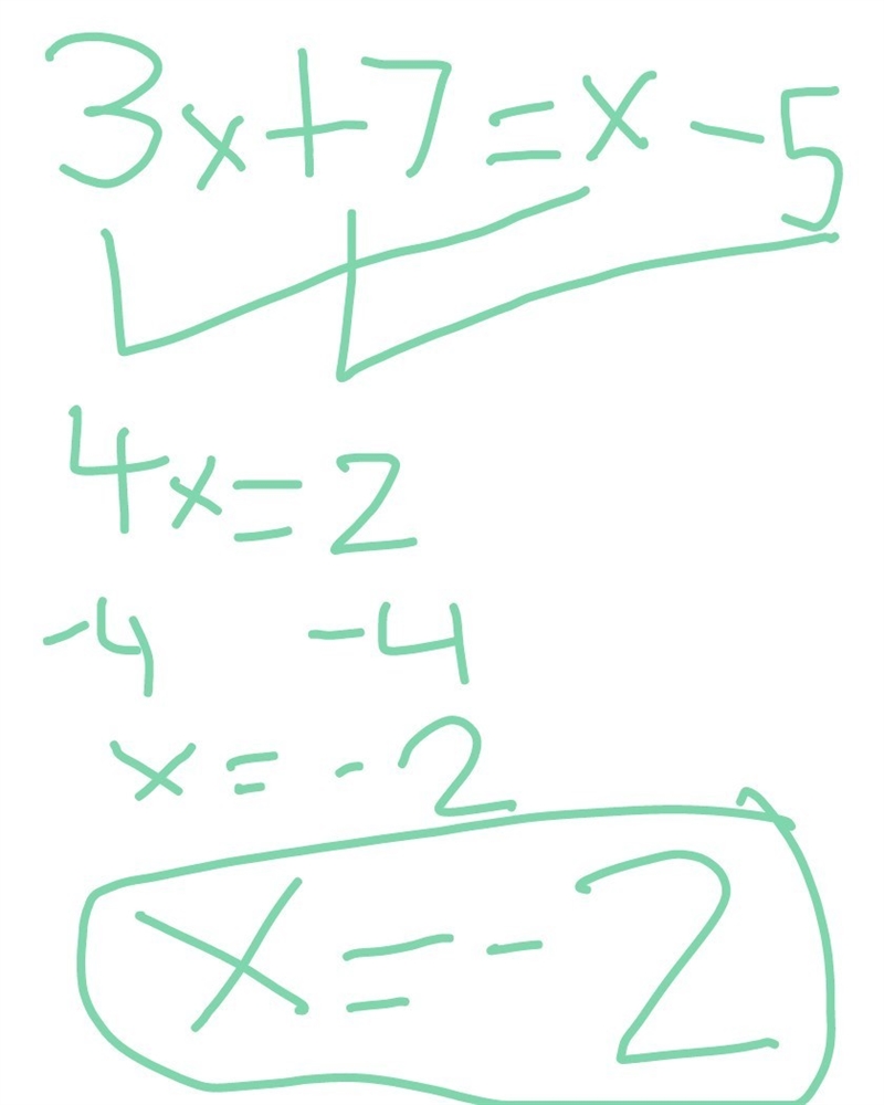 What statement complete the proof below given 3x+ 7=x-5-example-1