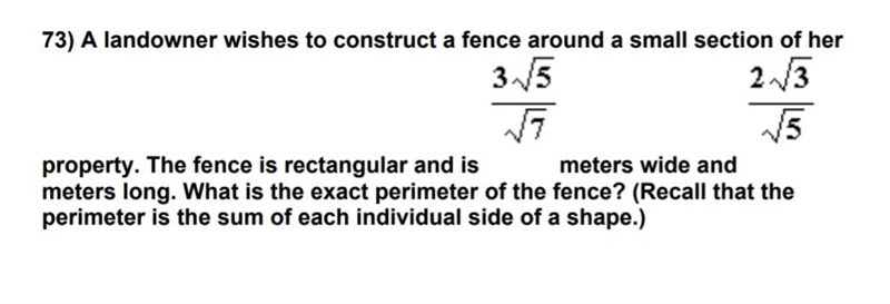 A landowner wishes to construct a fence around a small section of her property. The-example-1