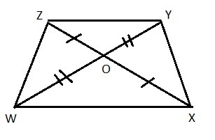 Given:In quadrilateral WXYZ , `bar(WY)` and `bar(XZ)` bisect each other at point A-example-1