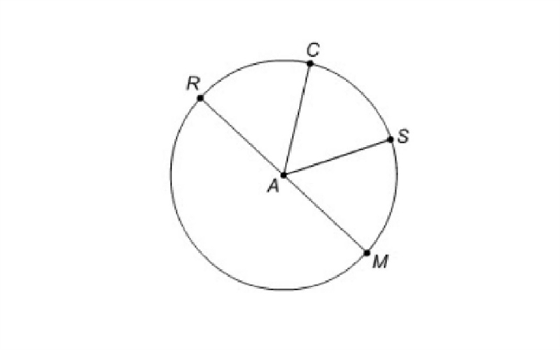 circle a has a radius of 7 and arcs rc cs and sm are congruent to the nearest hundereth-example-1