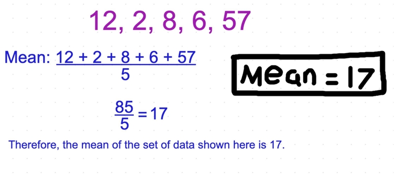 Calculate the mean 12,2,8,6,57-example-1