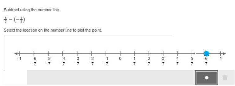 Subtract using the number line.-example-1