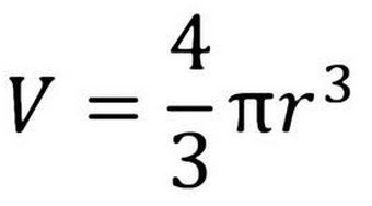 What is the formula to find the volume of a sphere-example-1