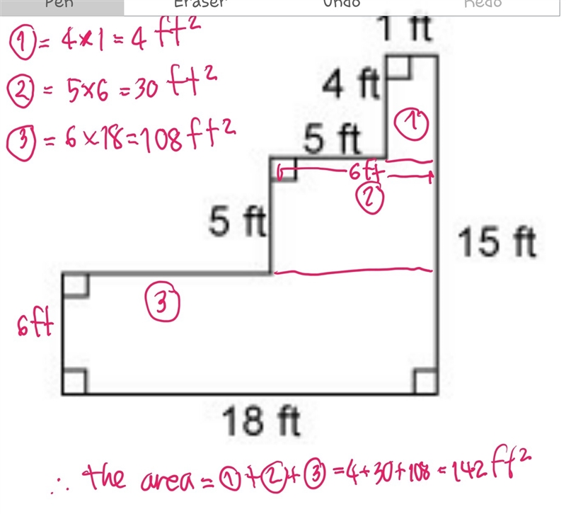 What is the area of this figure? Drag and drop the appropriate number into the box-example-1