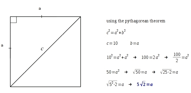 Calculate the area of the square shown below (HARD)-example-1