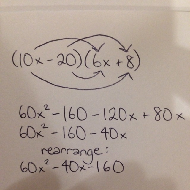 What is the value of x (10x-20) (6x+8)-example-1